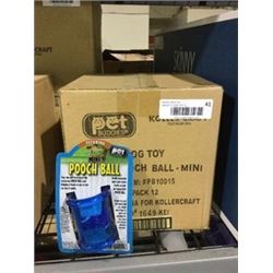 Case of 12 Mini Pooch Ball Dog Toys