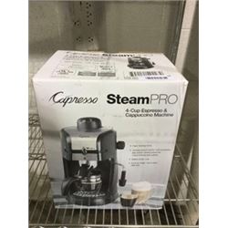 Capresso Steam Pro 4-Cup Espresso and Cappuccino Machine