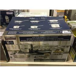 Kirkland 5-Ply 10 PC Clad Stainless Steel Cookware Set