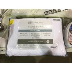 The Seasons Collection Queen Size White Down Pillow