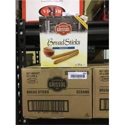 Case of Boulangerie Grissol Sesame Melba Breadsticks (12 x 200g)