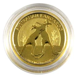 2010 Australia reverse Proof 1/10th oz. Fine Gold Kangaroo $15 coin. Coin comes in Capsule only (ta