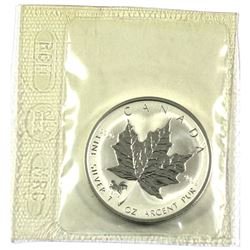 2002 1oz Privy Mark Horse reverse Proof Silver Maple Leafe Still sealed in original Mint Pliofilm.