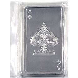 Kitco 10oz Ace of Spades Playing Card .999 Fine Silver Bar in Sealed Plastic. (TAX Exempt)