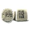 Image 2 : Pair of 1oz Fine Silver Skull Ingots. Made by MK Bars lot includes a Square shapes and round shape w