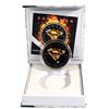 Image 1 : 2016 Canada 1oz Superman Coloured & Gilded .9999 Fine Silver Coin Encapsulated in 'Precious Bullion'