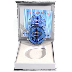 2016 Canada 1oz Superman Coloured .9999 Fine Silver Coin Encapsulated in 'Precious Bullion' Display