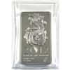 Image 1 : 2012 Year of the Dragon 10oz .999 Fine Silver Bar in Sealed Plastic. (TAX Exempt)