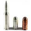 Image 1 : 1oz .999 Fine Silver, 1oz  .999 Fine Copper Bullets & a  2oz .999 Fine Silver Bullet. 3pcs