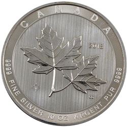 2018 Canada $50 10oz Magnificent Maple Leaves Fine Silver Coin (Toned). (TAX Exempt)