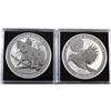 Image 1 : 2018 Australia 1oz .9999 Fine Silver Kookaburra & Koala Coins in Capsules. 2pcs (TAX Exempt)