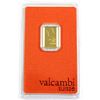 Image 1 : Valcambi Suisse 2.5g .9999 Fine Gold Bar in Certificate and Plastic Holder. (TAX Exempt)