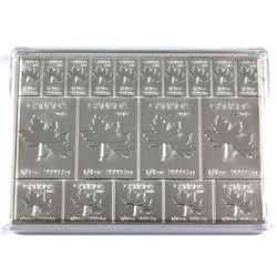 2018 Royal Canadian Mint Flex Maple Leaf 2oz Fine Silver Fractional Multibar (Lightly toned). TAX Ex