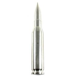10oz .999 Fine Silver Bullet .50 Caliber BMG (Lightly toned). TAX Exempt