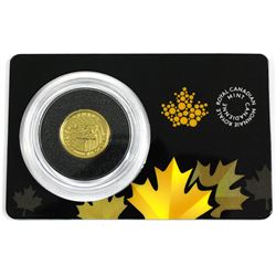 2016 Canada 1/10oz Growling Cougar .9999 Fine Gold Coin in Hard Plastic Certificate. (TAX Exempt)