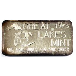 VINTAGE 1973 Great Lakes Mint Silver Towne Winchester, Indiana 'Grandpa' 1oz .999 Fine Silver Art Ba