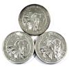 Image 1 : 2015 Somali Republic 1oz .999 Fine Silver African Elephants (Toned). 3pcs (TAX Exempt)