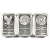 Image 1 : 5oz Silvertowne .999 Fine Silver Bars in Capsules with Different Designs Front and Back (Capsules ar