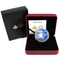 2018 Canada $30 Fireworks at the Falls Fine Silver Coin (Outer sleeve lightly bent). TAX Exempt
