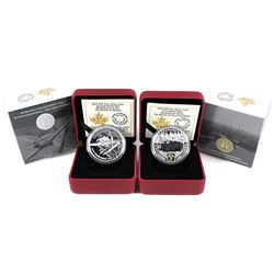 2015 WWII & 2017 WWI Canada $20 Battlefront Series - 2015 WWII Battle of Britain & 2017 WWI The Batt