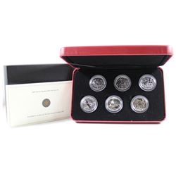 2005 Canada 50-cent Battle of Britain 6-coin Sterling Silver Set.