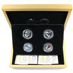 4 Out Of 5 - 2015 Canada $10 Colourful Songbirds of Canada Fine Silver Coins Encapsulated in Non-Ori