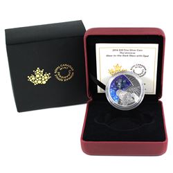 2016 Canada $20 The Universe Glass with Opal Glow-In-Dark Silver (Capsule lightly scratched).