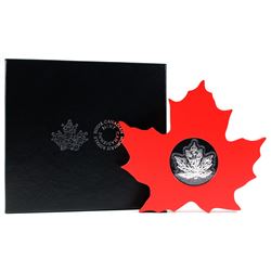 2015 $20 The Canadian Maple Leaf - Maple Leaf Shaped Fine Silver. (TAX Exempt)