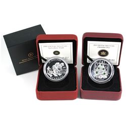 2008 Canada $20 Agriculture Trade & 2011 $20 Christmas Tree Fine Silver Coins (Christmas Tree missin