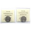Image 2 : 2004P & 2005P Canada 25-cent ICCS Certified MS-66. 2pcs