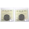 Image 1 : 2015 & 2016 Canada 50-cent ICCS Certified MS-66. 2pcs