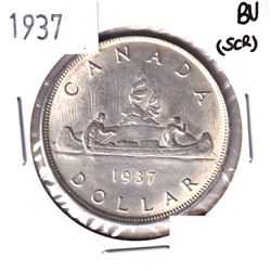 1937 Silver Dollar Brilliant Uncirculated (scratched)