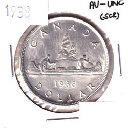 1938 Silver Dollar AU-UNC (Scratched)
