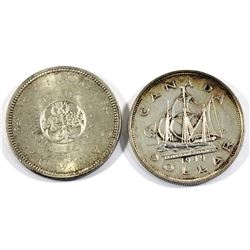 1949 & 1964 Silver Dollars. 2pcs