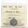 Image 1 : Newfoundland 1873 5-cent ob.. 2, ICCS Certified G-4.  (bent) *Key Date*