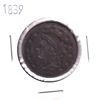 Image 1 : 1839 United States Large 1-cent in Fine+ condition.