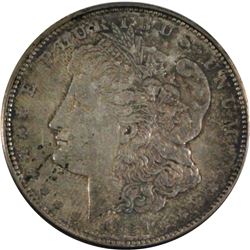 1921-D United States Morgan Silver $1 in AU-UNC condition Nice toning throughout.