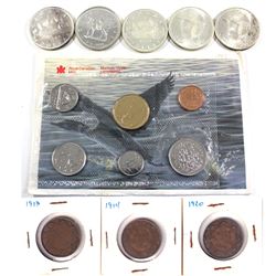 Estate Lot of 2x 1966 & 2x 1967 Silver Dollars, 1973 Silver Dollar, 1989 Proof Like Set and a 1913,