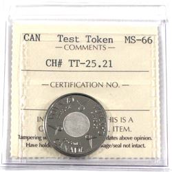 Test Token, TT-25.21 ICCS Certified MS-66