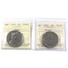 Image 1 : $1 Canada 1970 Cameo & 1976 ICCS Certified PL-67 2pcs. Top Grade for ICCS!