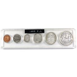 1960 Canada 6-coin Proof Like Year Set in Hard Plastic Case.