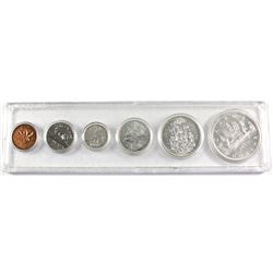 1965 Canada 6-coin Year Set in Hard Plastic Case.