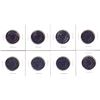 Image 2 : 8x Royal Canadian Mint Tokens, all 'Bubble Maple Leaf' Design. 8pcs
