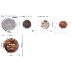 Lot of Canadian Tokens - 1963 The Building Centre Toronto, 1967 Victoria-Elizabeth Centennial, Sterl