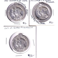 Lot of King George VI & Queen Elizabeth Coronation Medals - 1937 Coronation Presented by the Townshi