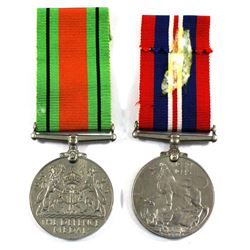 Great Britain 1939-1945 The Defence Medal & 1939-1945 War Medal. 2pcs