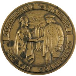 VINTAGE 1868-1968 Strawbridge & Clothier 'A Century of Confidence' Seal of Confidence Bronze Medal