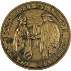 VINTAGE 1868-1968 Strawbridge & Clothier 'A Century of Confidence'  Seal of Confidence Bronze Medal 