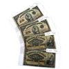 Image 1 : Lot of 1900 & 1923 Dominion of Canada 25c Notes Ranging VG to F - 2x 1900 DC-15c Saunders & 2x 1923 