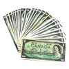 Image 1 : 30x 1967 Bank of Canada $1 Centennial Commemorative No Serial Number Notes in Average Condition. 30p